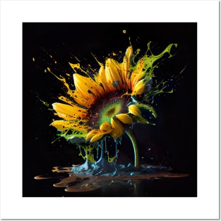 Sunflower Art Designs Posters and Art